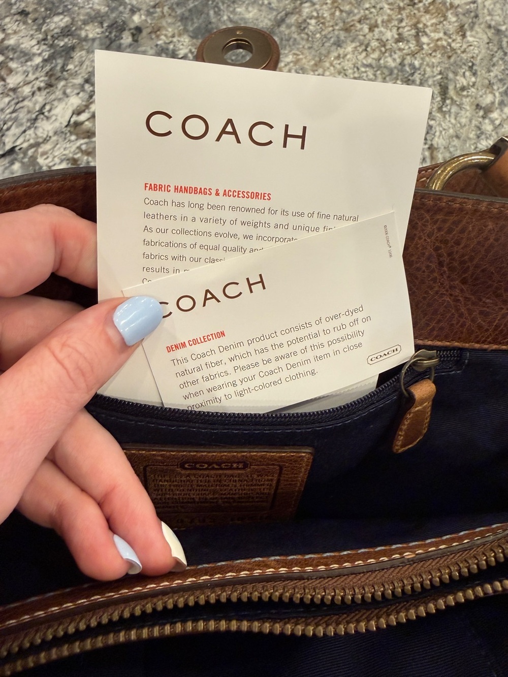 Vintage Coach Denim Patchwork Signature Y2K - Picture 15 of 16